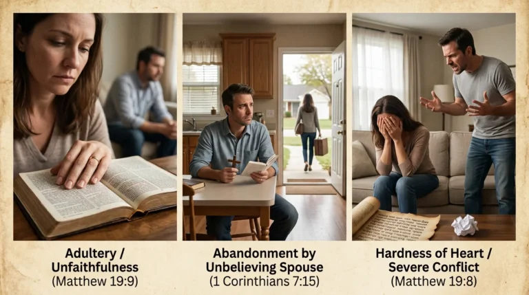 3 reasons for divorce in the bible