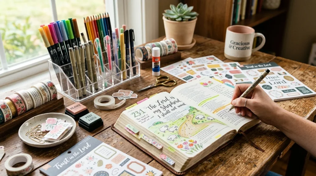 bible journaling supplies