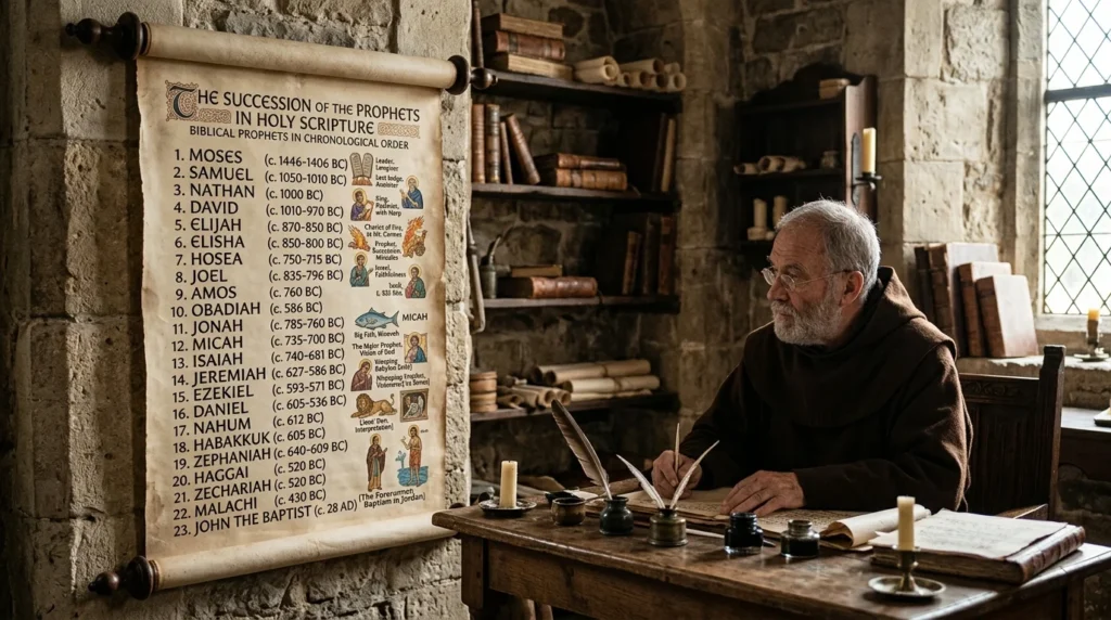 list of prophets in the bible in order