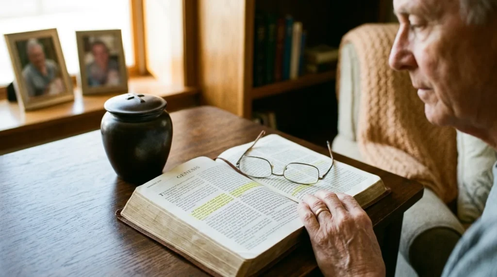what does the bible say about keeping ashes of a loved one